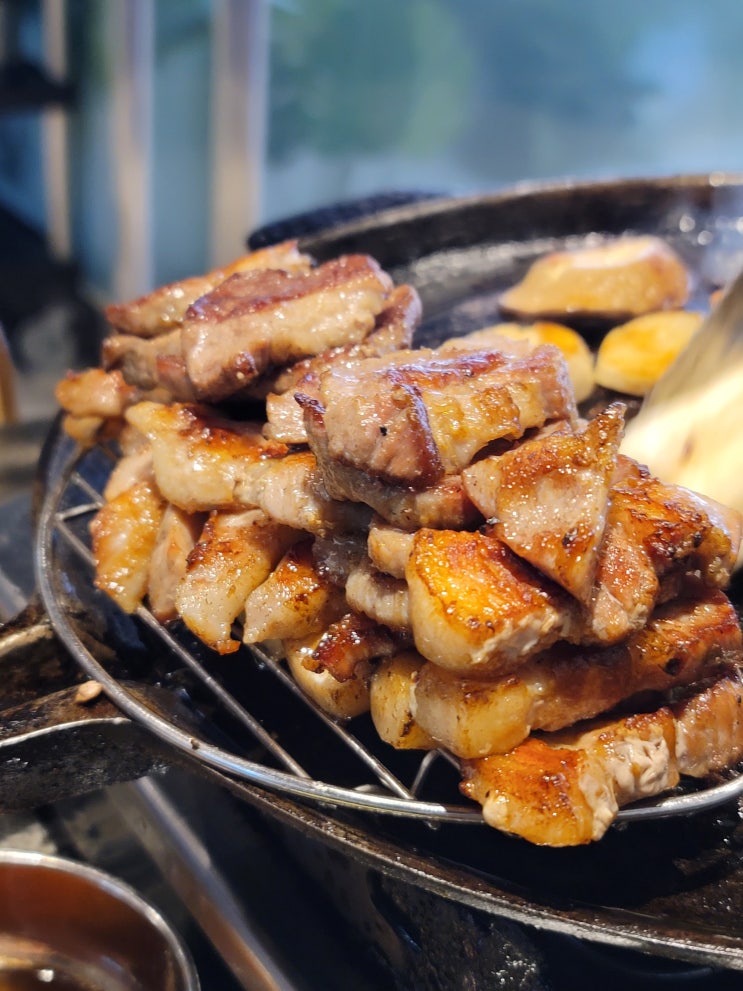  목포 평광 맛집 화원짚불구이 평화광장 삼겹살 돼지고기집