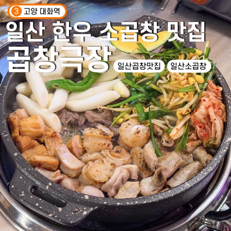 일산 곱창맛집 곱창극장 대화동 먹자골목 소곱창 모듬구이 추천