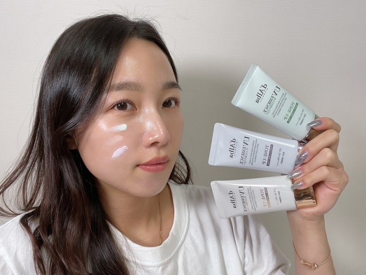  올리브영추천템 달바 톤업 선크림 핑크 그린 퍼플 썬크림 3종 비교