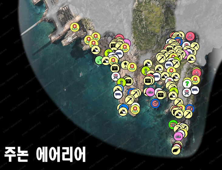  파이널 판타지 7 : 리버스 – 주논 에어리어 공략 지도