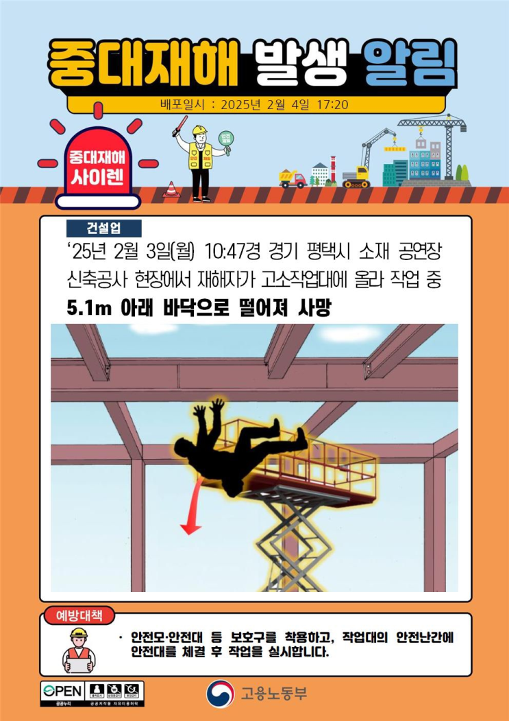  ['25.02.03]평택아트센터 신축 공사장 추락사