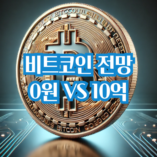  0원 VS 10억, 비트코인 극과 극 전망