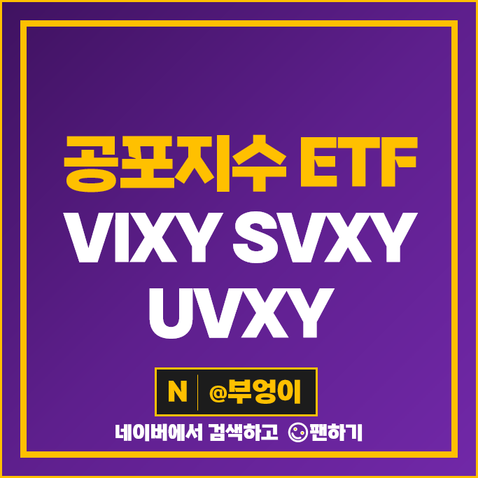 미국 공포 지수 VIX ETF VIXY 인버스 SVXY 레버리지 UVXY 주가 미국 공포 지수 VIX ETF VIXY 인버스 SVXY 레버리지 UVXY 주가