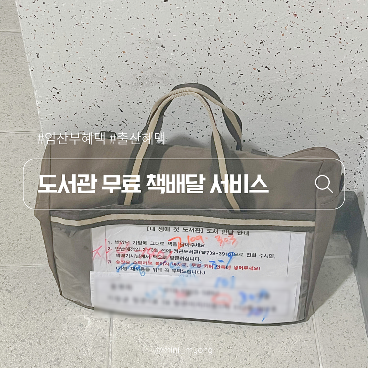  책대여 영유아 무료 택배 서비스 내 생애 첫 도서관