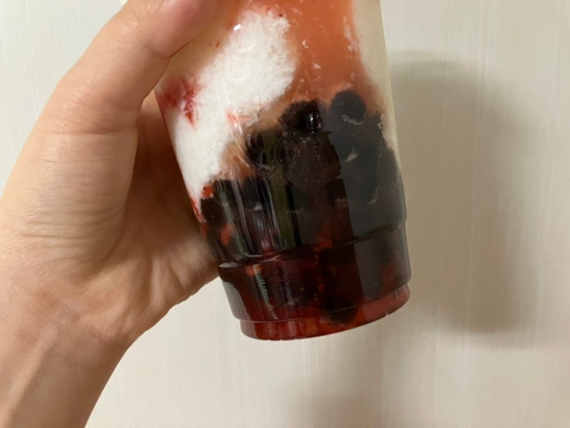 컴포즈커피, 딸기요거트스무디 펄추가 (+칼로리 가격