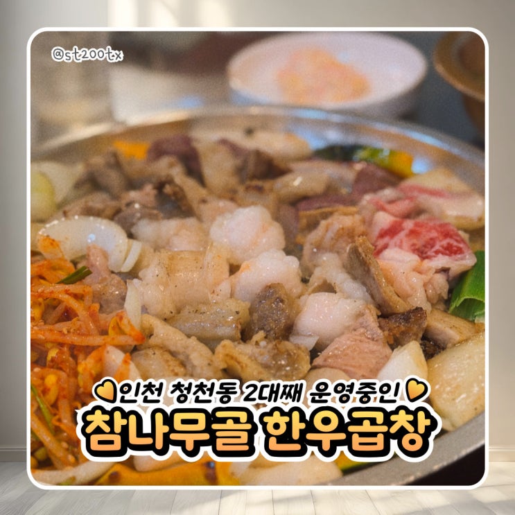  인천 청천동 참나무골 한우 곱창 내돈내산