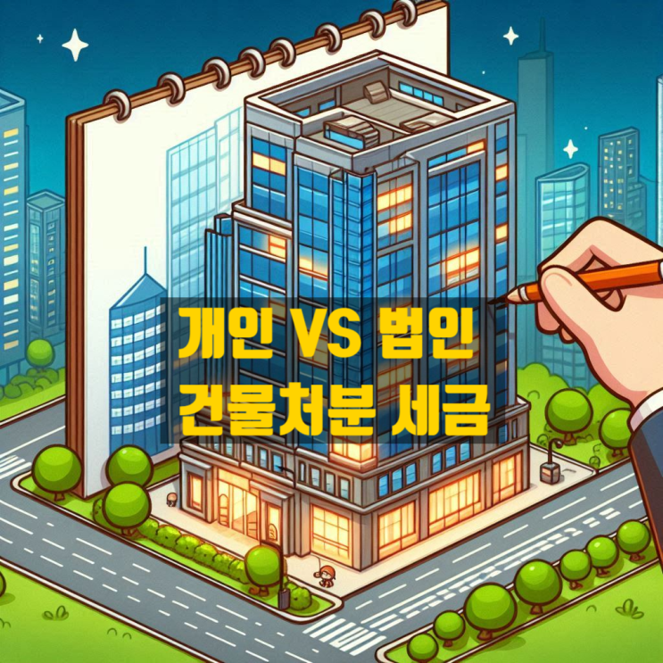  개인과 법인의 부동산 처분시 세금 차이