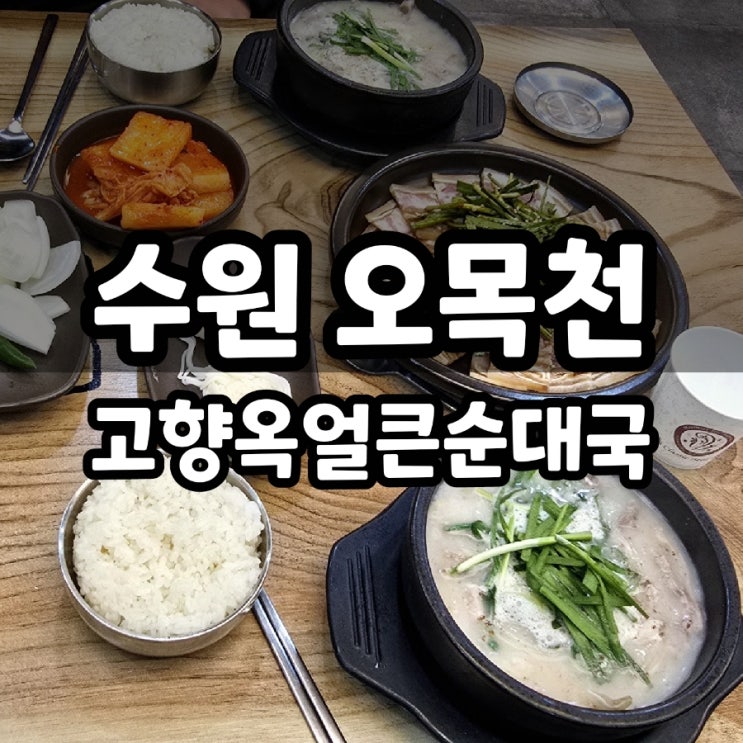  수원 고색동 고향옥 얼큰 순대국 오목천 국밥 맛집