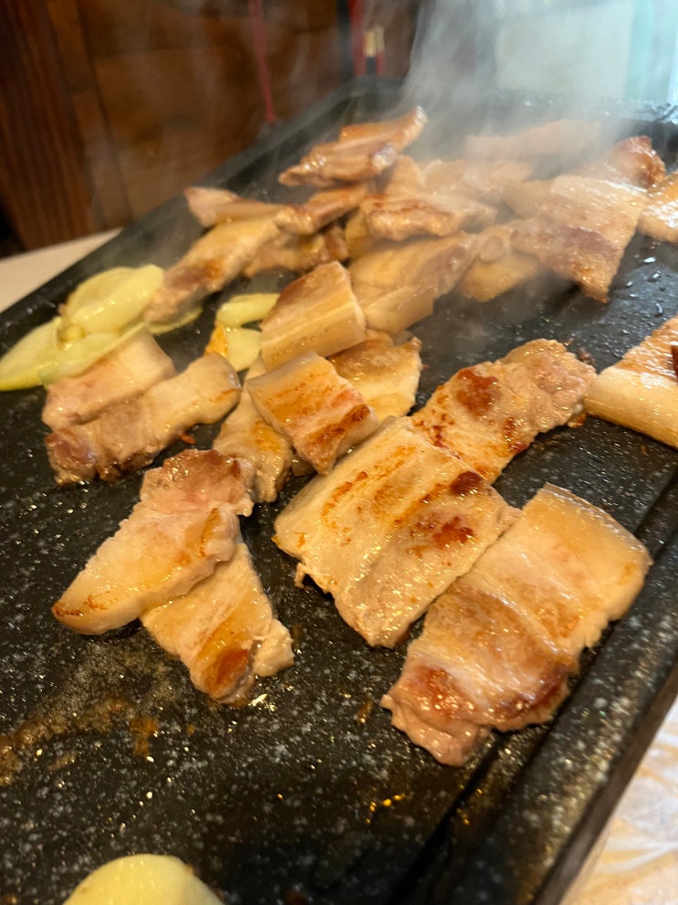  하남돼지불판 간만에 가동, 불판이 다르면 고기맛도 다를까?(하남돼지 불판 Ver1, 내돈내산)