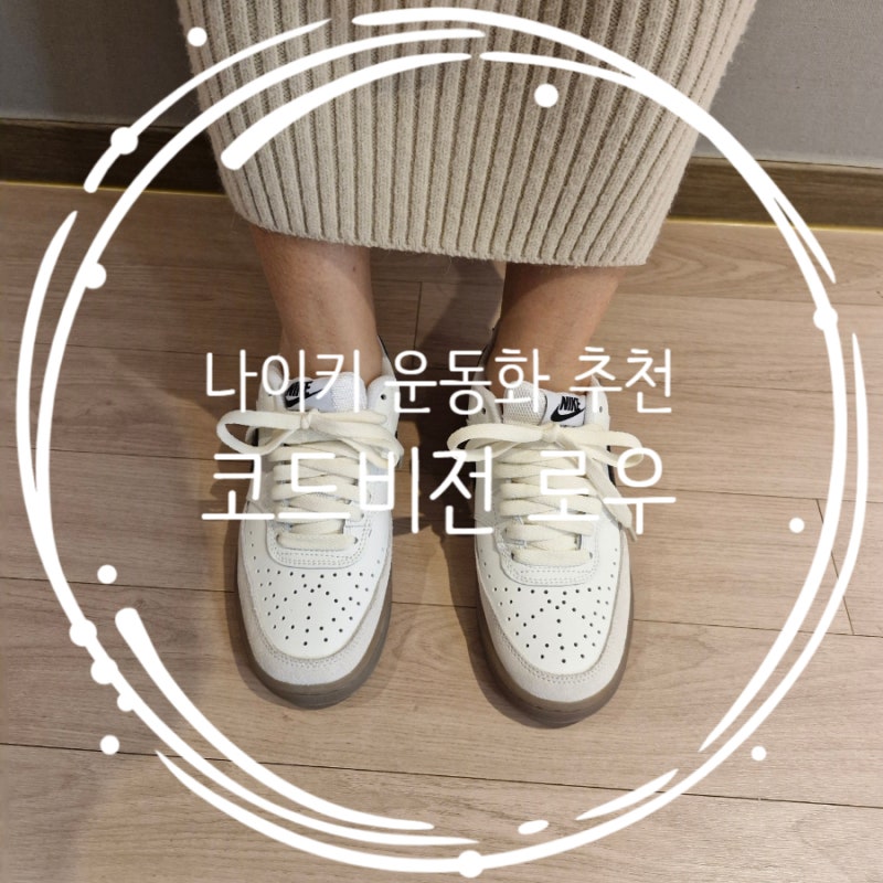나이키 코트비전 로우 브라운 사이즈 및 후기