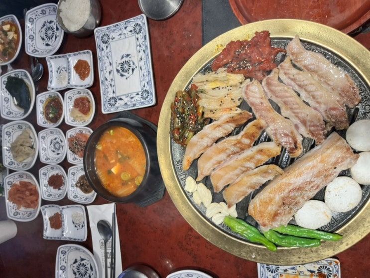  대전 관평동 고기 맛집 고기 덕후 주목! 고기명작 Duroc 세트(오겹살, 천겹살, 가브리살) 먹어본 후기
