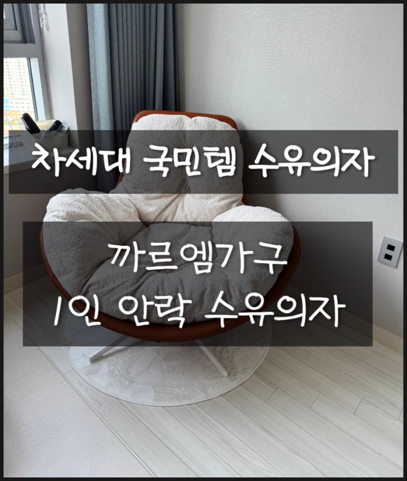 차세대 국민템 수유의자-까르엠가구 1인 안락 수유의자