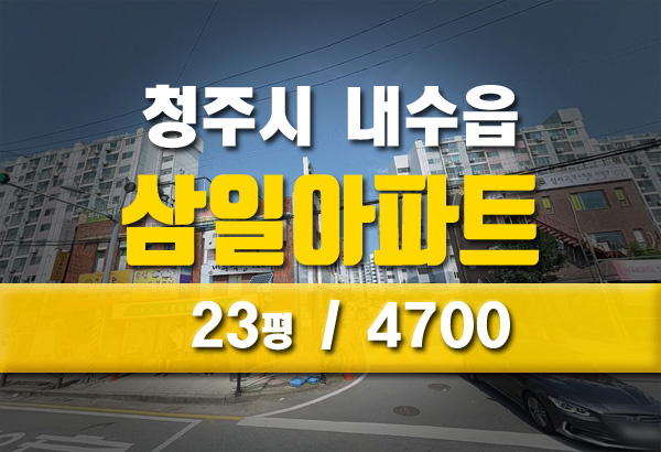  내수읍 내수리 삼일아파트 법원 경매 정보