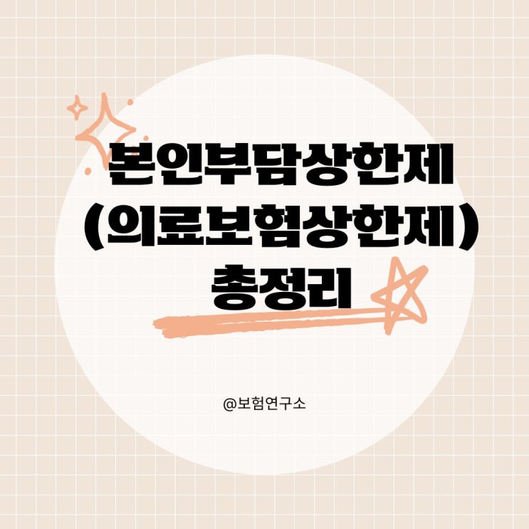  의료보험상한제 의미와 신청방법