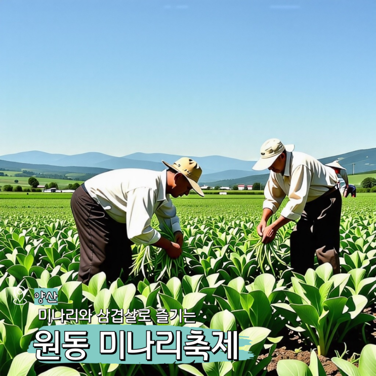  양산 원동면 미나리 축제 기본정보 및 기간