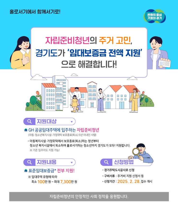 ' <b>자립준비 청년</b>에게 최대 8년 <b>임대보증금 지원</b>'