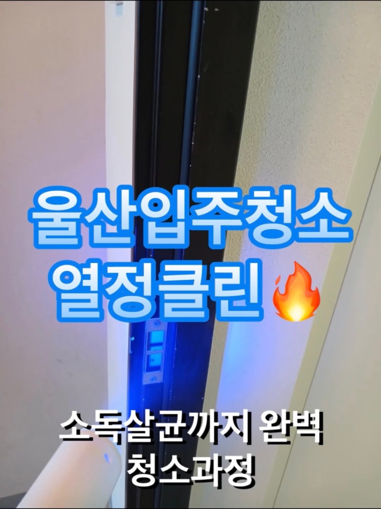  울산 입주청소업체 내돈내산 후기 추천 많은 이유