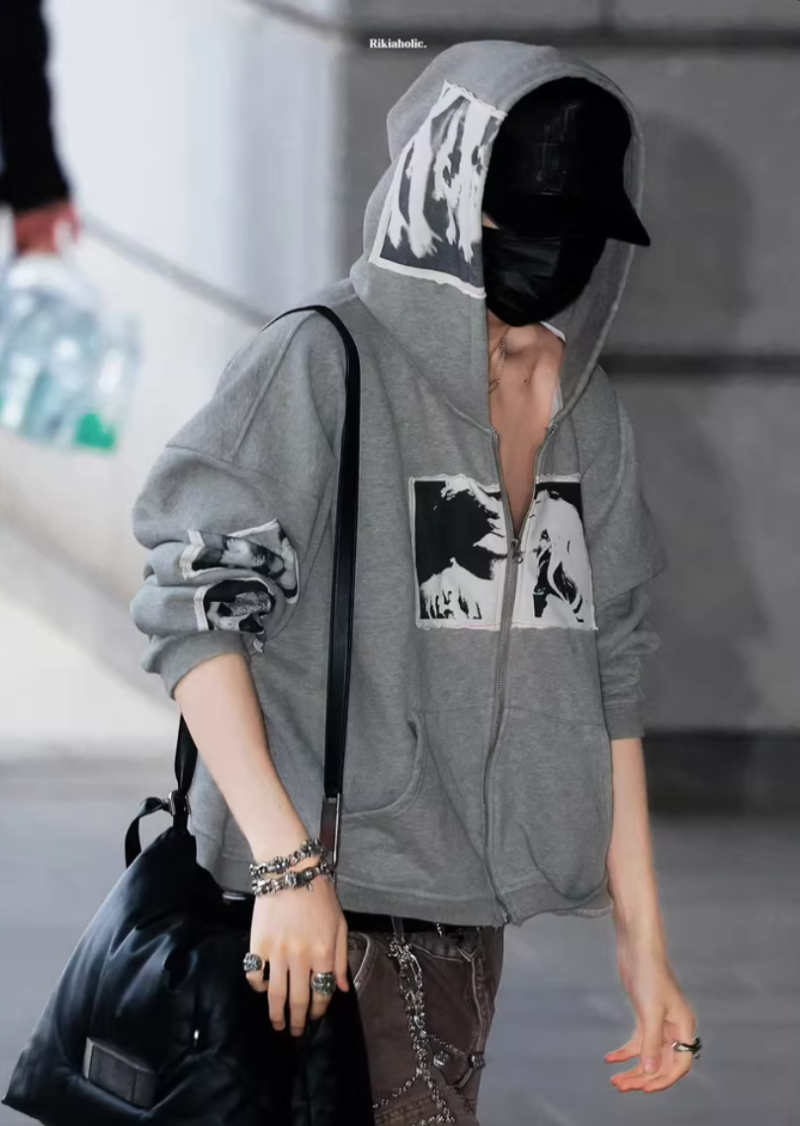 模仿ENHYPEN Niki穿著的BASTARD PUNK服飾