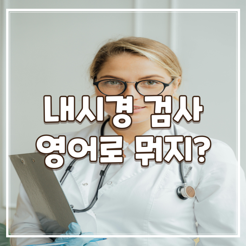 endoscopy 무슨 뜻? 기초영어 단어 내시경 검사 알아보자