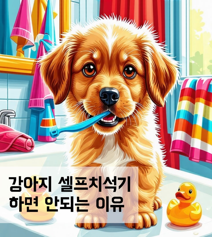  강아지 셀프치석기 사용하면 안되는 이유