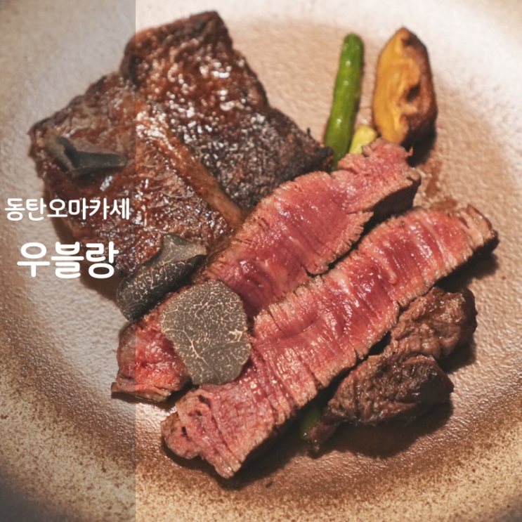  동탄역 맛집 동탄 한우 소고기 오마카세 우블랑 살치살 안심 스테이크