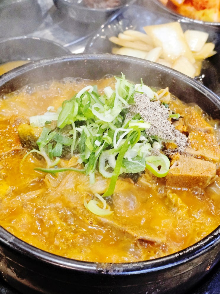  배방 국밥 맛집 정우 얼큰한 뼈해장국 뼈찜