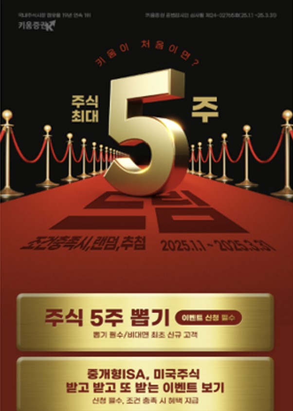  증권사 추천해 달라고요? 키움증권 이유 있는 선택!