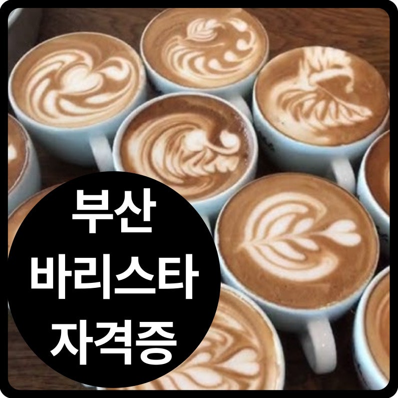 부산바리스타 자격증 온라인 공부로 쉽게 도전