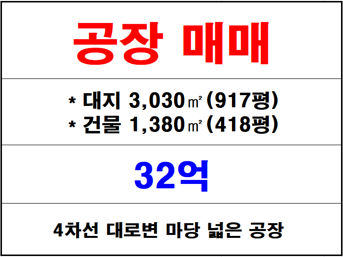  김해 흥동 풍유동 공장 매매, 4차선 대로변, 자동차전용도로 인근 공장