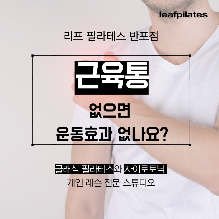  [서래마을 필라테스] 근육통 없으면 운동효과 없나요?/ 반포필라테스 리프