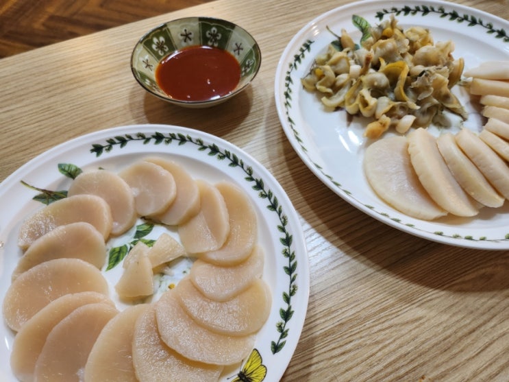  인생수산 택배로 즐기는 키조개 관자요리와 관자회