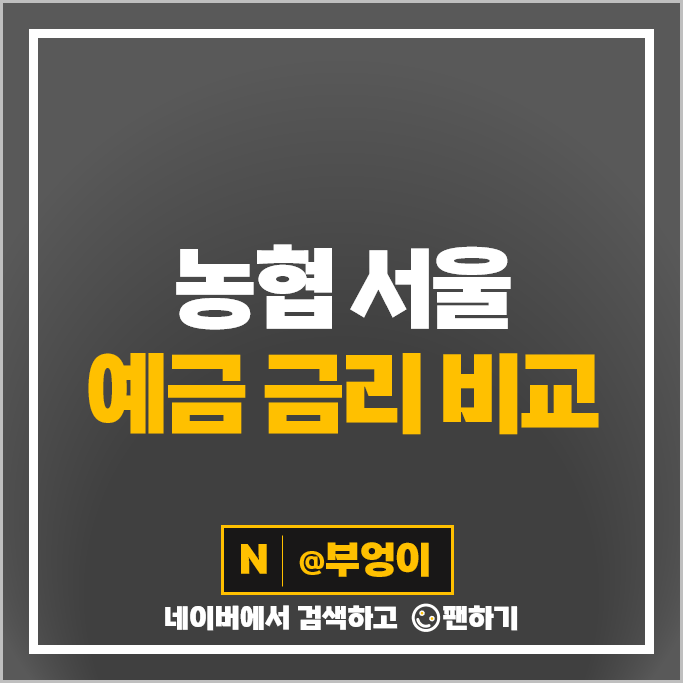 서울 단위 농협 정기예금 금리 비교 목돈 굴리기 예금 재테크 추천 서울 단위 농협 정기예금 금리 비교 목돈 굴리기 예금 재테크 추천