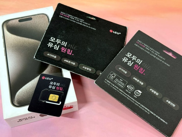  모두의 유심 원칩 LG선불유심 개통 진행 방법