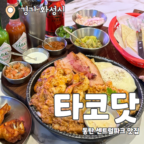  타코닷 동탄점 : 데이트하기 좋은 신상 동탄 센트럴파크맛집 추천 후기 (주차, 메뉴추천)