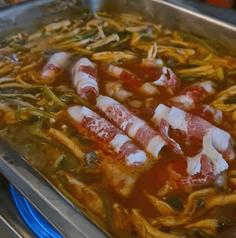 멸치칼국수 라면으로 등촌칼국수 샤브샤브 / 간장 소스 레시피