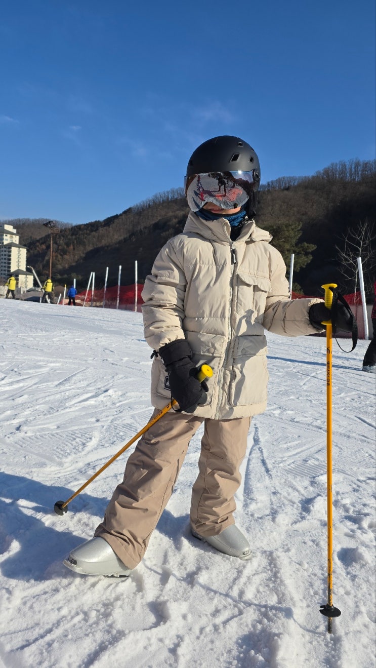  피치의 첫 스키