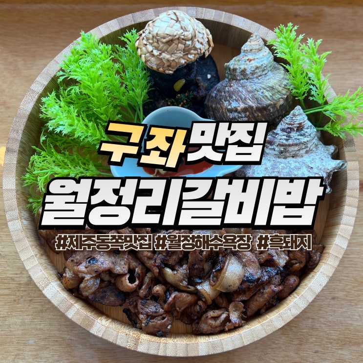  제주 월정리갈비밥 :: 내돈내산 제주 동쪽 맛집 구좌읍 흑돼지 키즈밀 무료