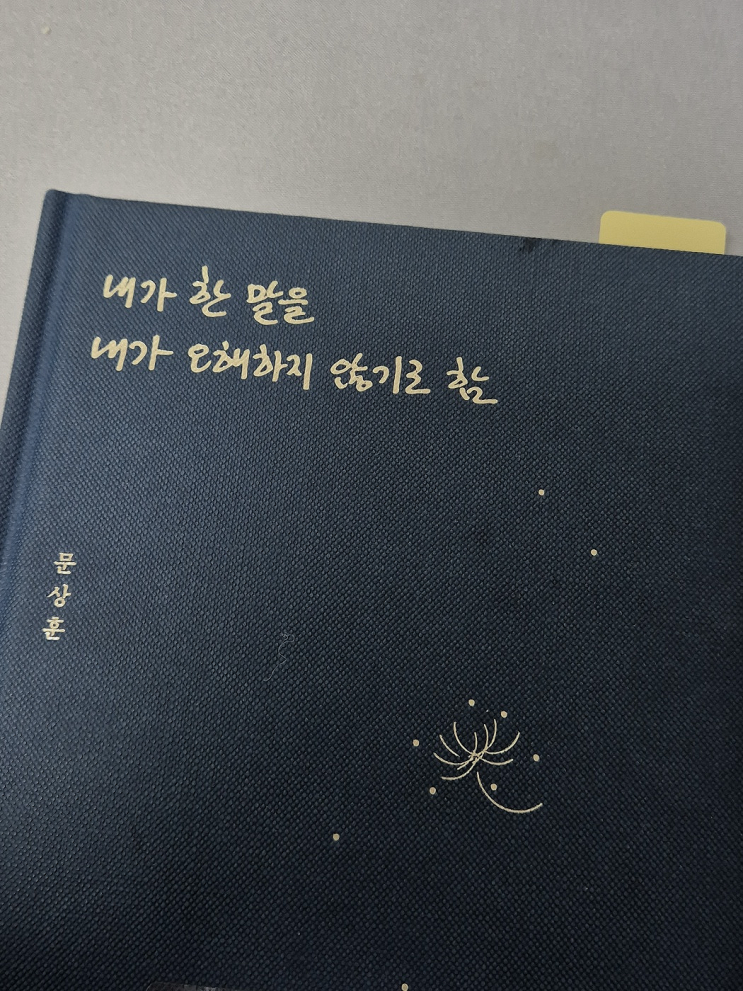  내가 한 말을 내가 오해하지 않기로 함_문상훈