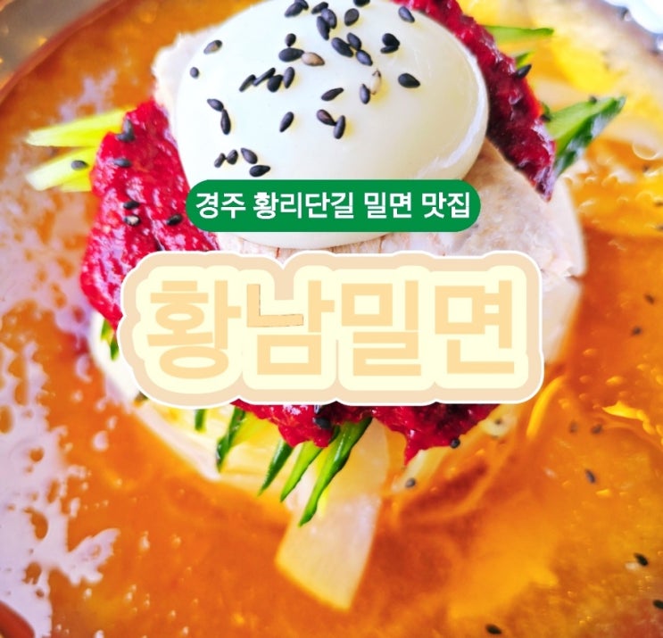  경주 황리단길 밀면 맛집 추천! 황남밀면에서 간재미 무침과 물밀면 먹고 온 솔직 후기