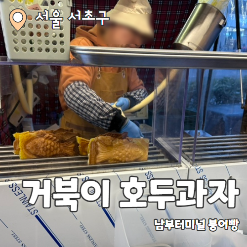  남부터미널역 5번출구 붕어빵 "거북이 호두과자" 내돈내산 추천후기