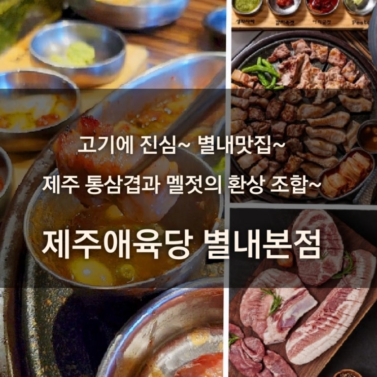  별내 맛집, 제주 통삼겹 고깃집 제주애육당 별내본점