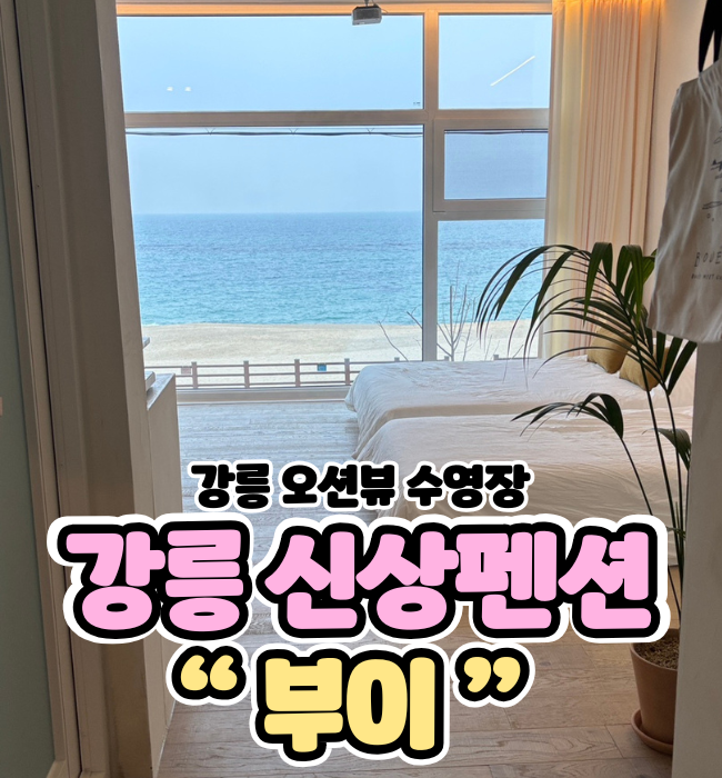  [강릉 영진해변 펜션] 오션뷰 수영장 풀빌라 '부이'