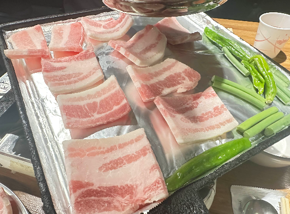  탕정 지중해마을 냉동 삼겹살 맛집 [냉삼집] 리뷰