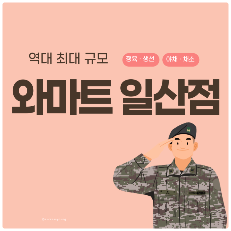  국군복지단 와마트 일산점 개점 소식 군마트(PX) 역대 최대 규모