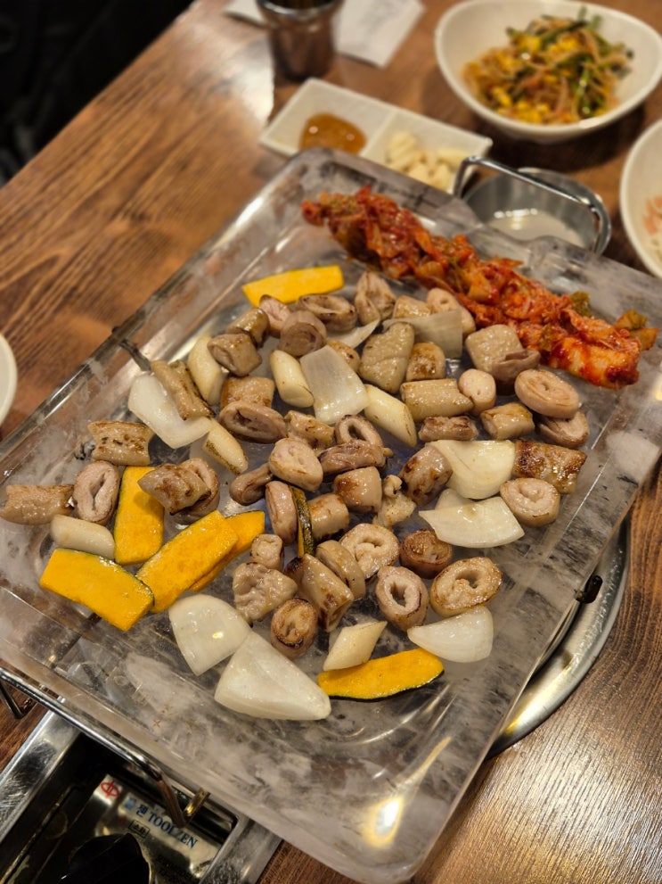  천호 맛집 곱창 맛집 삼끼막창에서 막창소금구이랑 야채곱창 먹고 왔어요