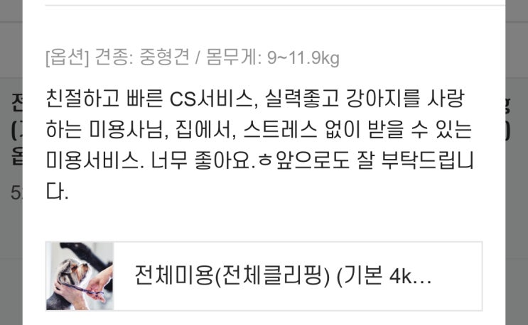  [펫VIP]1월 애견방문미용,강아지출장미용,방문미용,대형견출장목욕, 노령견미용,산책대행 이용자 후기
