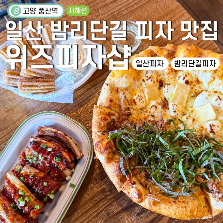 일산밤리단길맛집 위즈피자샵 밤가시점 메뉴 추천