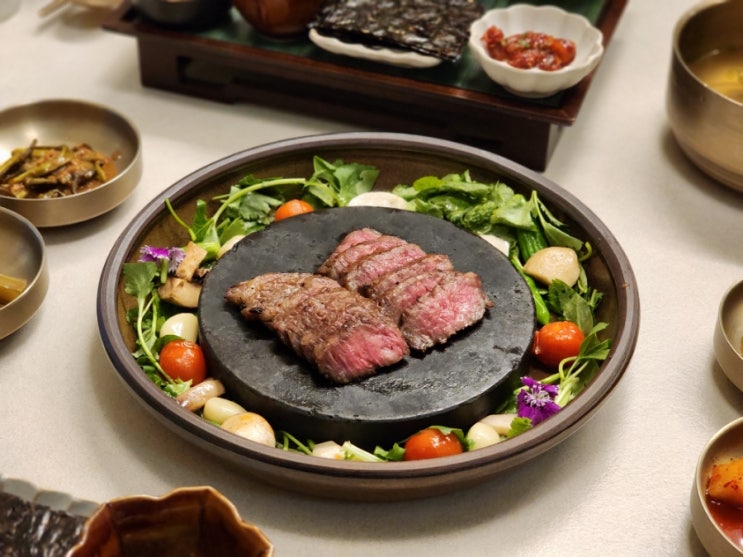  잠실 롯데월드몰 맛집 고급 코스요리 룸식당 동화고옥