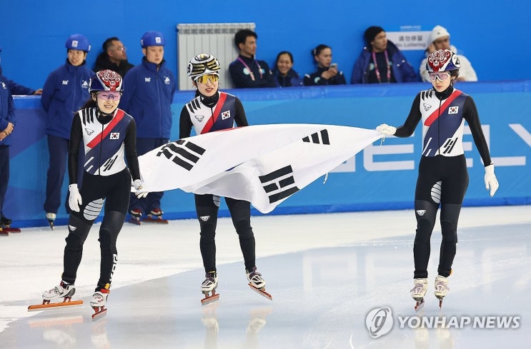 최민정·김길리·이소연, 하얼빈 AG <b>쇼트트랙 500ｍ 메달</b> 싹쓸이