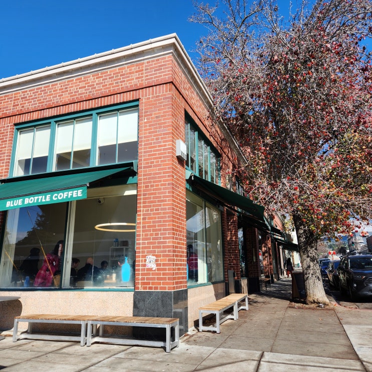  미국 오클랜드 블루보틀 1호점 메뉴 추천 윈터라떼, 미국생활 개인적인 이야기 Blue bottle Oakland Bay area